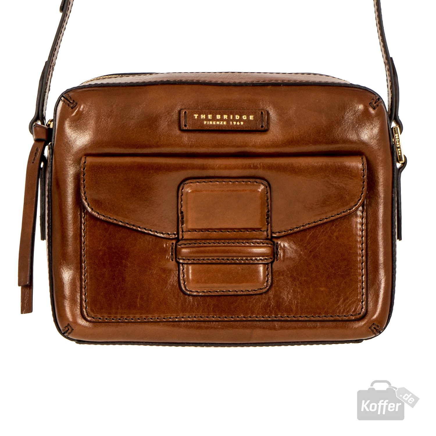 The Bridge Cortona Schultertasche brown