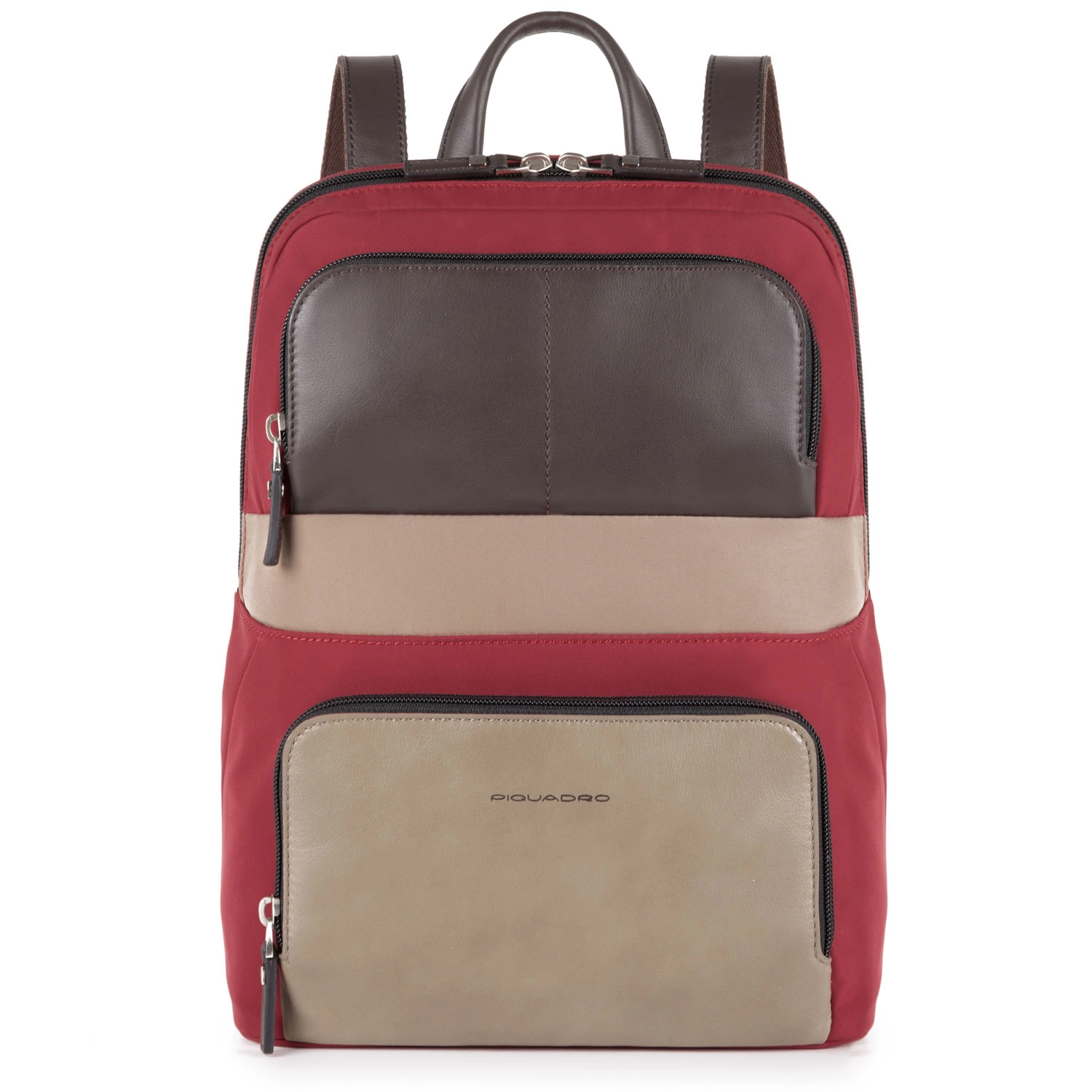 Piquadro Michael Kleiner Rucksack mit Laptopfach 11  bordeaux