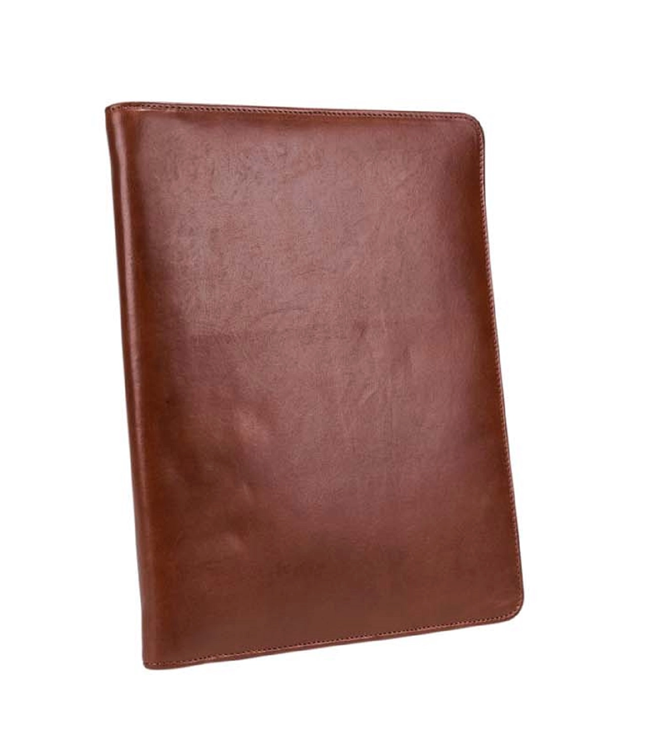 Leonhard Heyden Cambridge Leder-Schreibmappe mit Tabletfach 10  Cognac