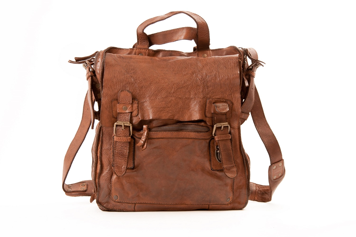Harold&#039 s Submarine Kuriertasche hoch cognac