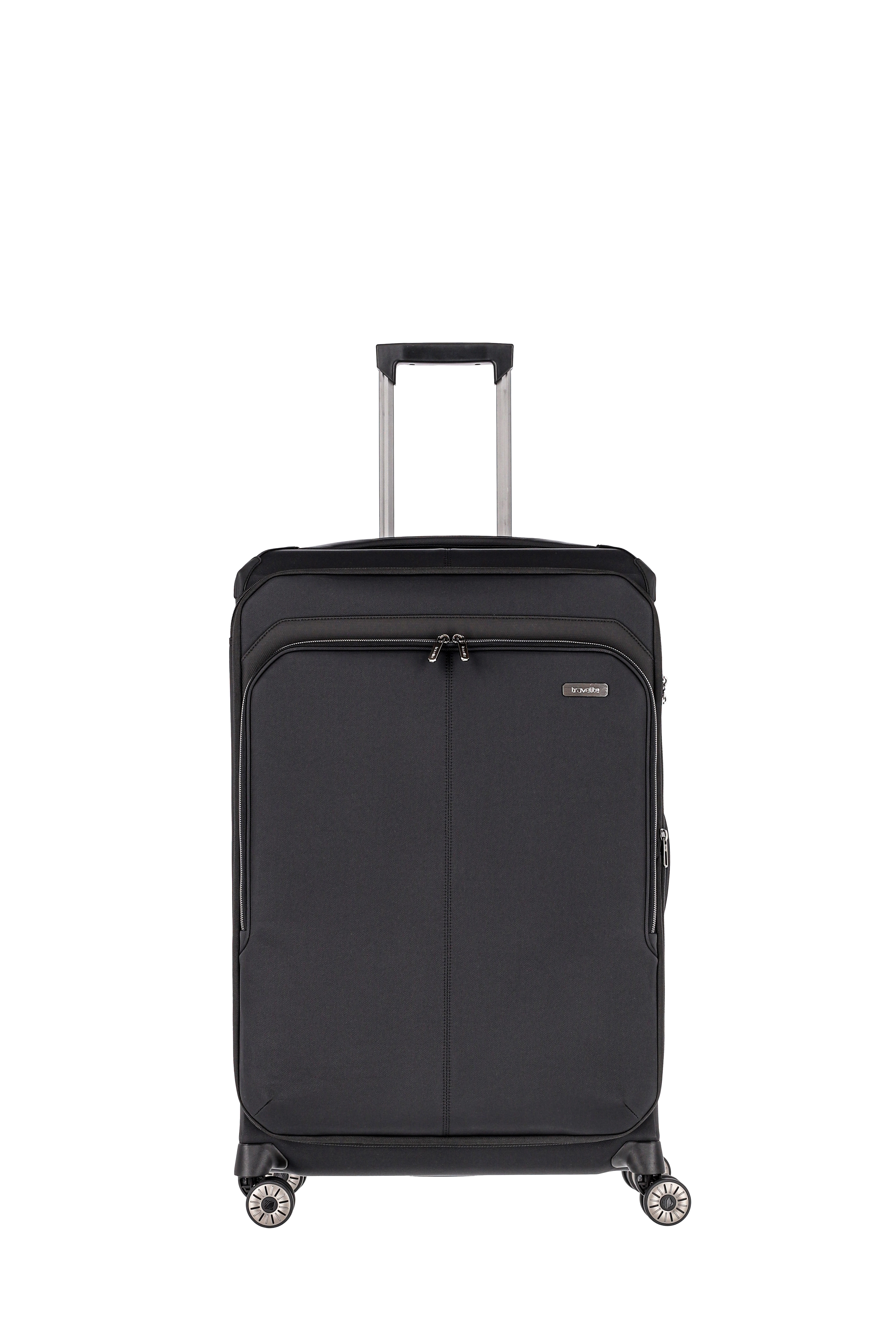 Travelite PRIIMA Trolley L 4-Rollen, erweiterbar Schwarz