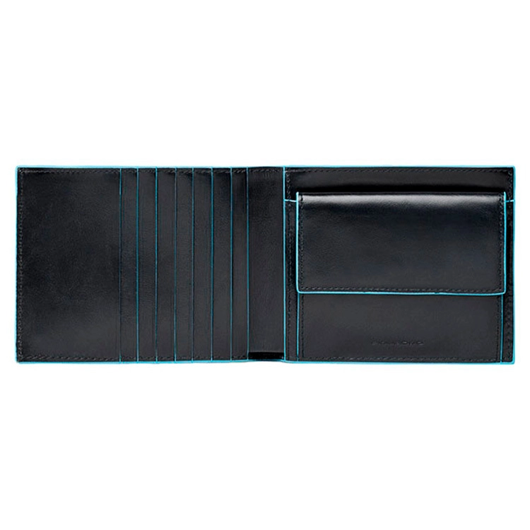 Piquadro Blue Square Herrenbrieftasche + RFID Schwarz