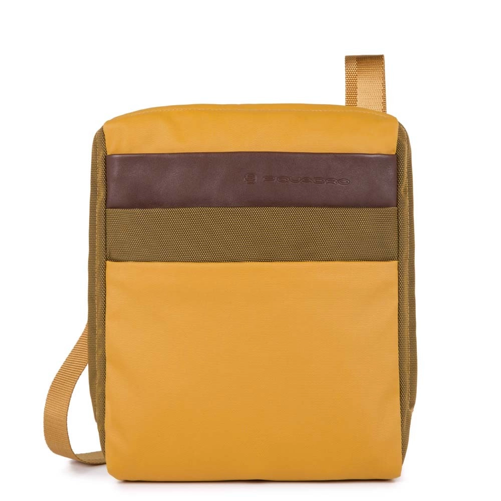 Piquadro Orinoco Organisierte Umhängetasche mit iPad®Air/Pro 9,7-Fach mustard