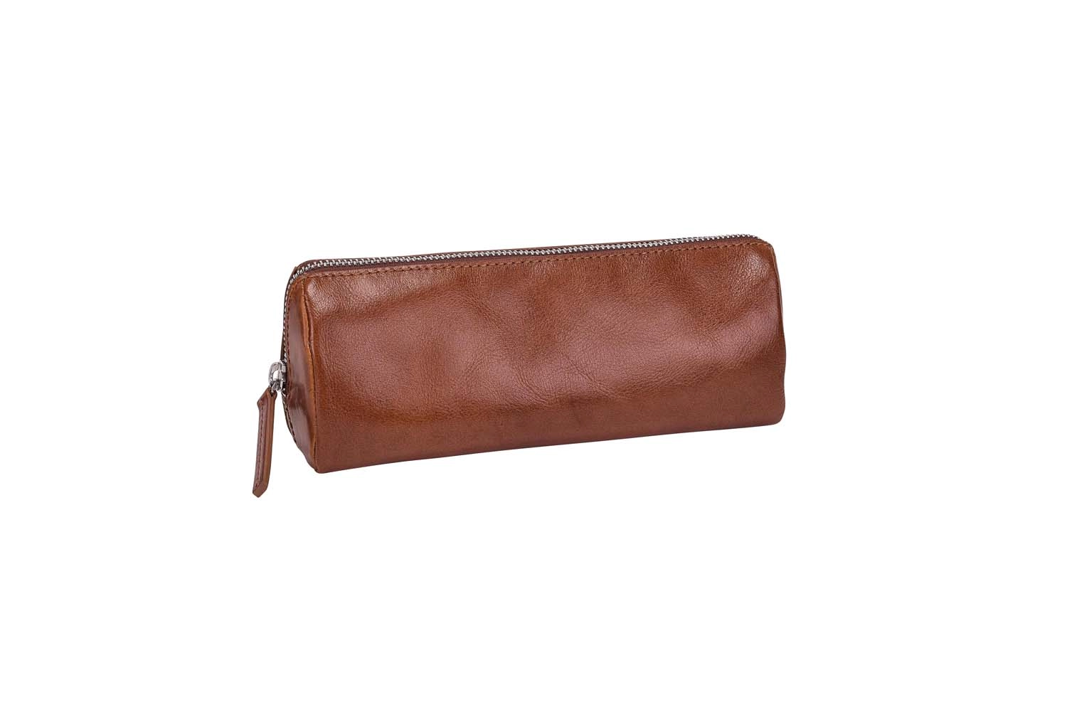 Leonhard Heyden Cambridge Leder-Stifteetui Cognac