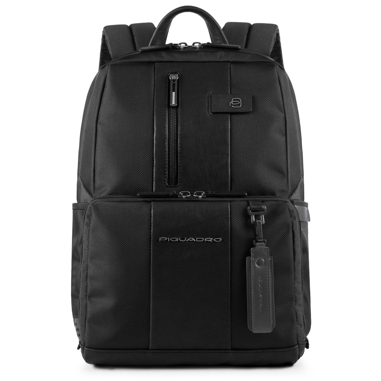 Piquadro Brief Laptoprucksack mit iPad-Fach schwarz