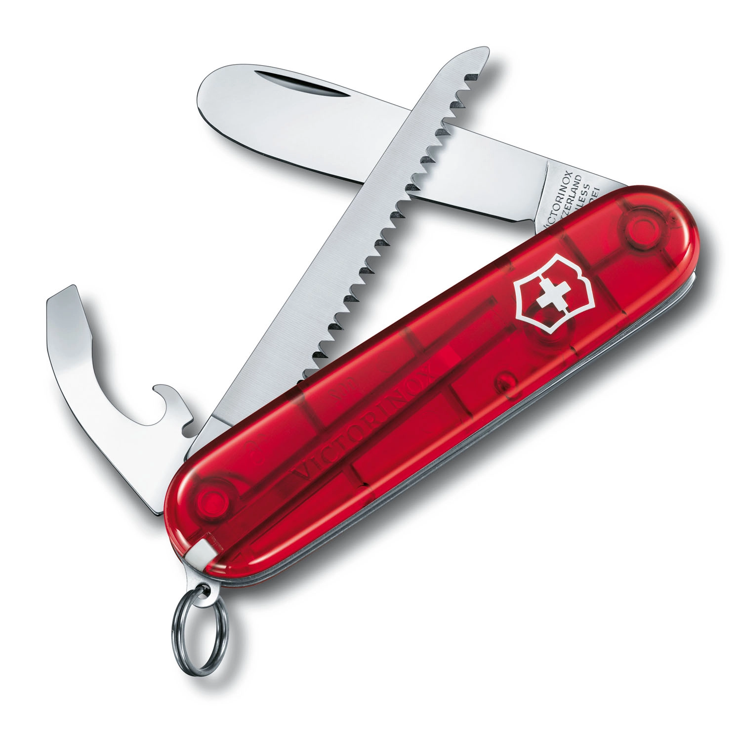 Victorinox My First Victorinox H, 84 mm, Kindertaschenmesser rot transparent