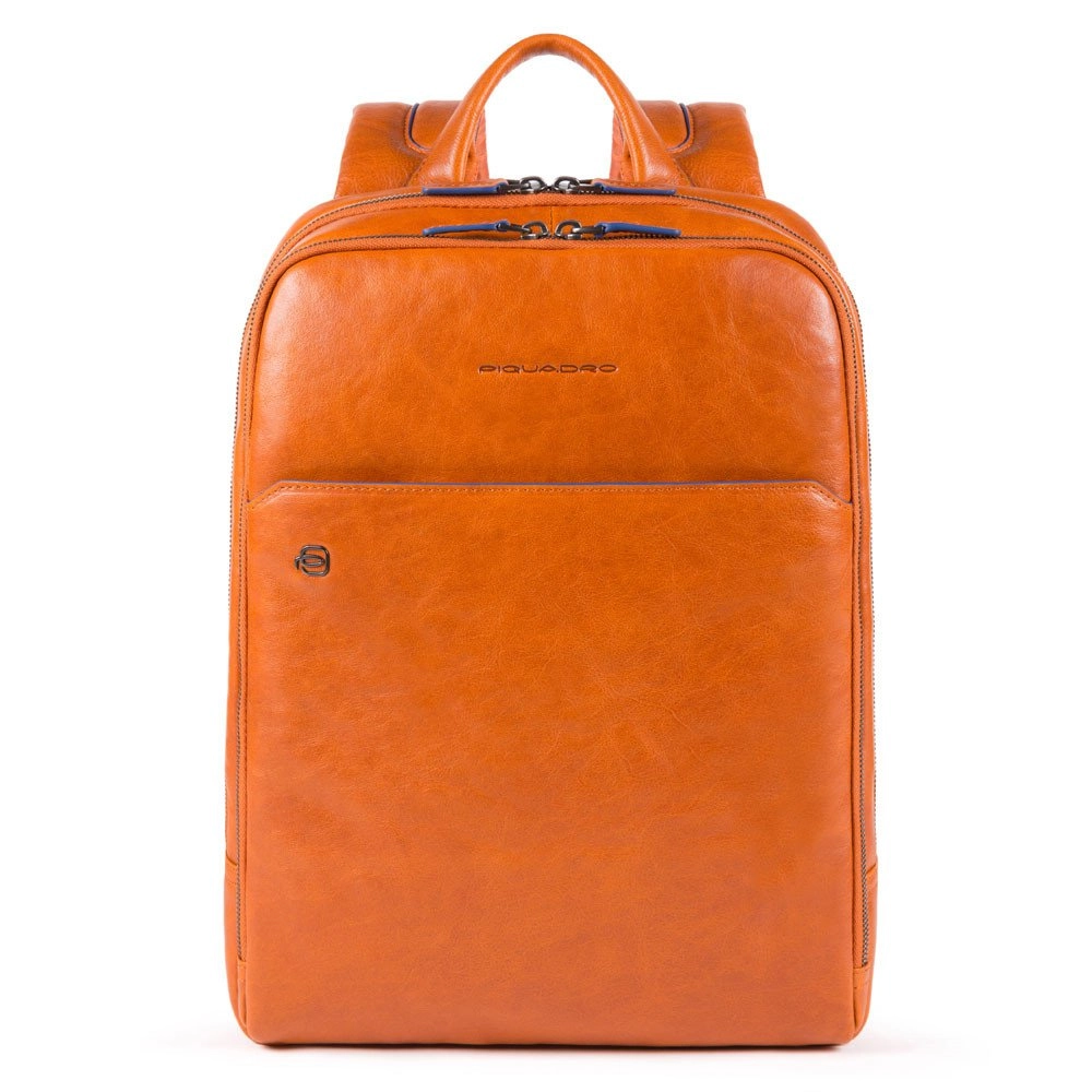 Piquadro Blue Square Special Laptoprucksack mit iPad®-Fach, Flaschentasche Orange