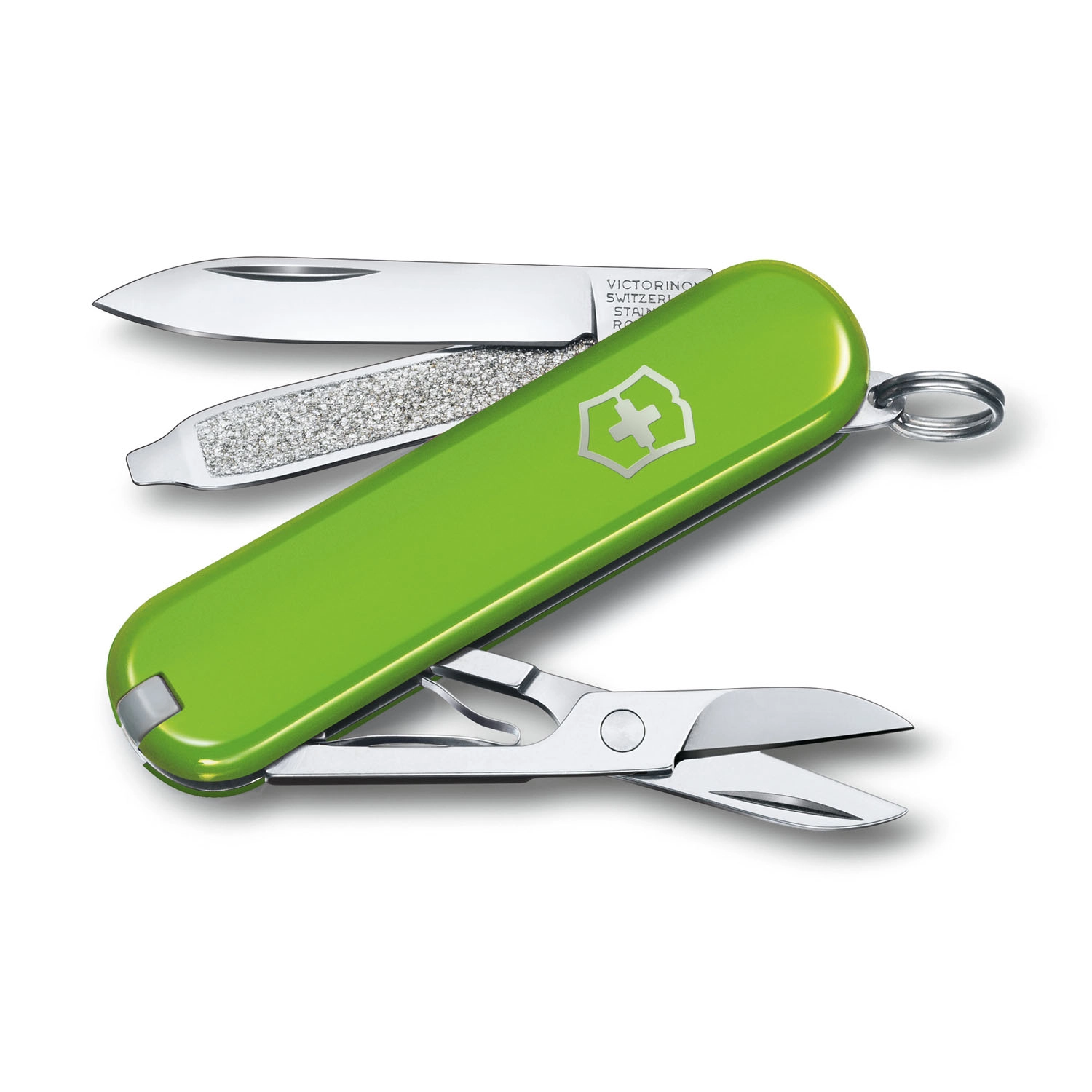 Victorinox Classic SD 7 Funktionen, kleines Taschenmesser Smashed Avocado