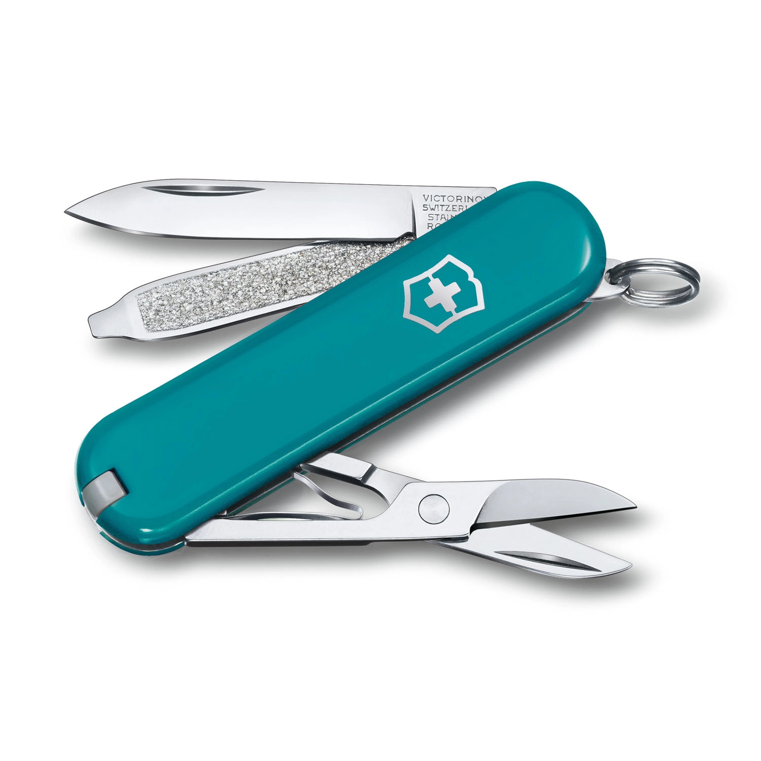 Victorinox Classic SD 7 Funktionen, kleines Taschenmesser Mountain Lake