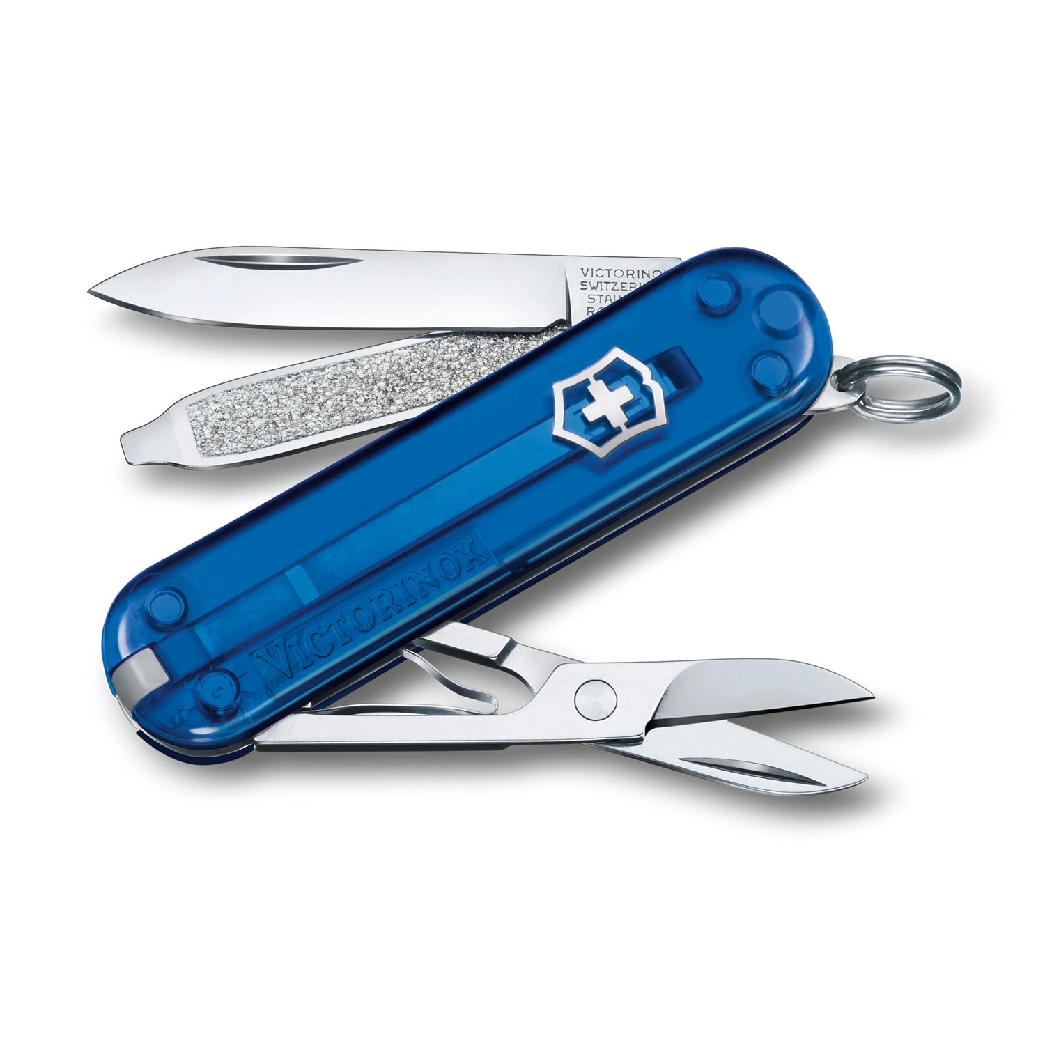 Victorinox Classic SD 7 Funktionen, kleines Taschenmesser Deep Ocean