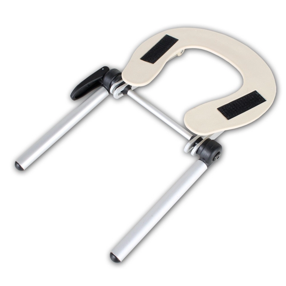 Kopfstütze aus Aluminium für Massageliegen - grau