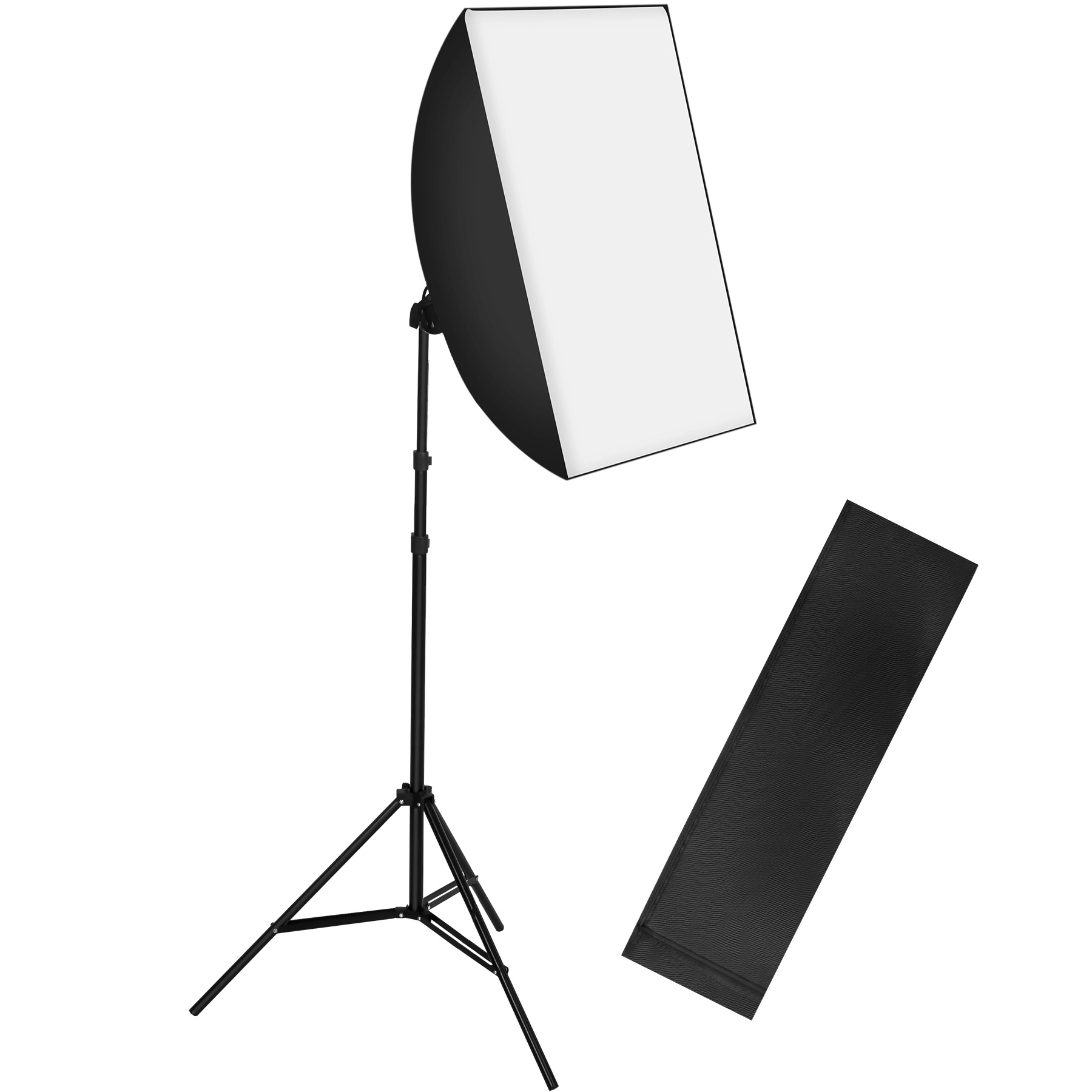 Studioleuchte mit Softbox, Stativ und Tragetasche - schwarz