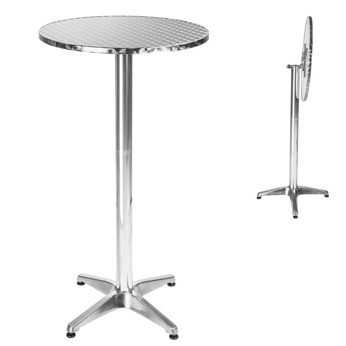 Aluminium Bistrotisch Ø60cm klappbar höhenverstellbar - 5,8 cm