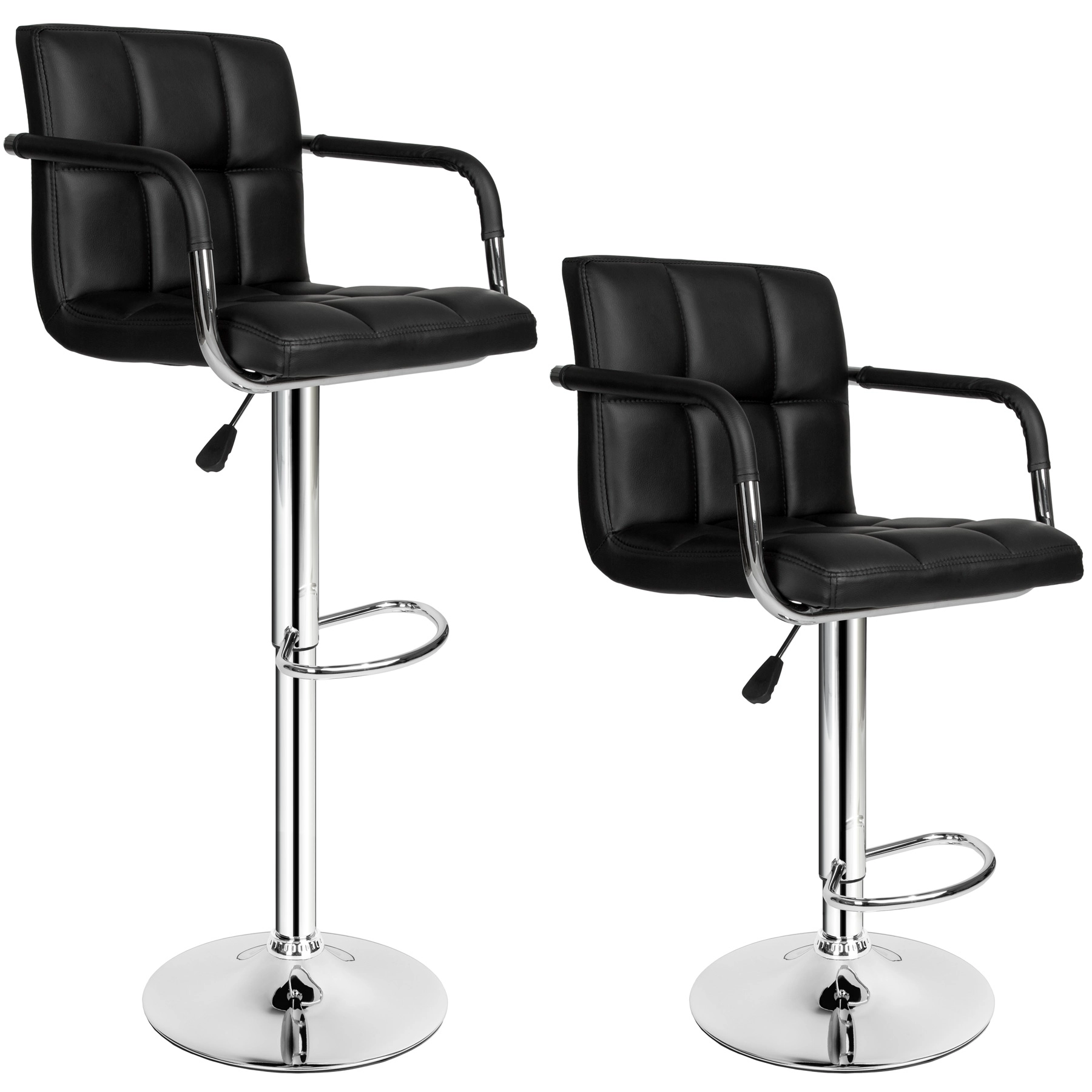 2 Barhocker Harald aus Kunstleder - schwarz