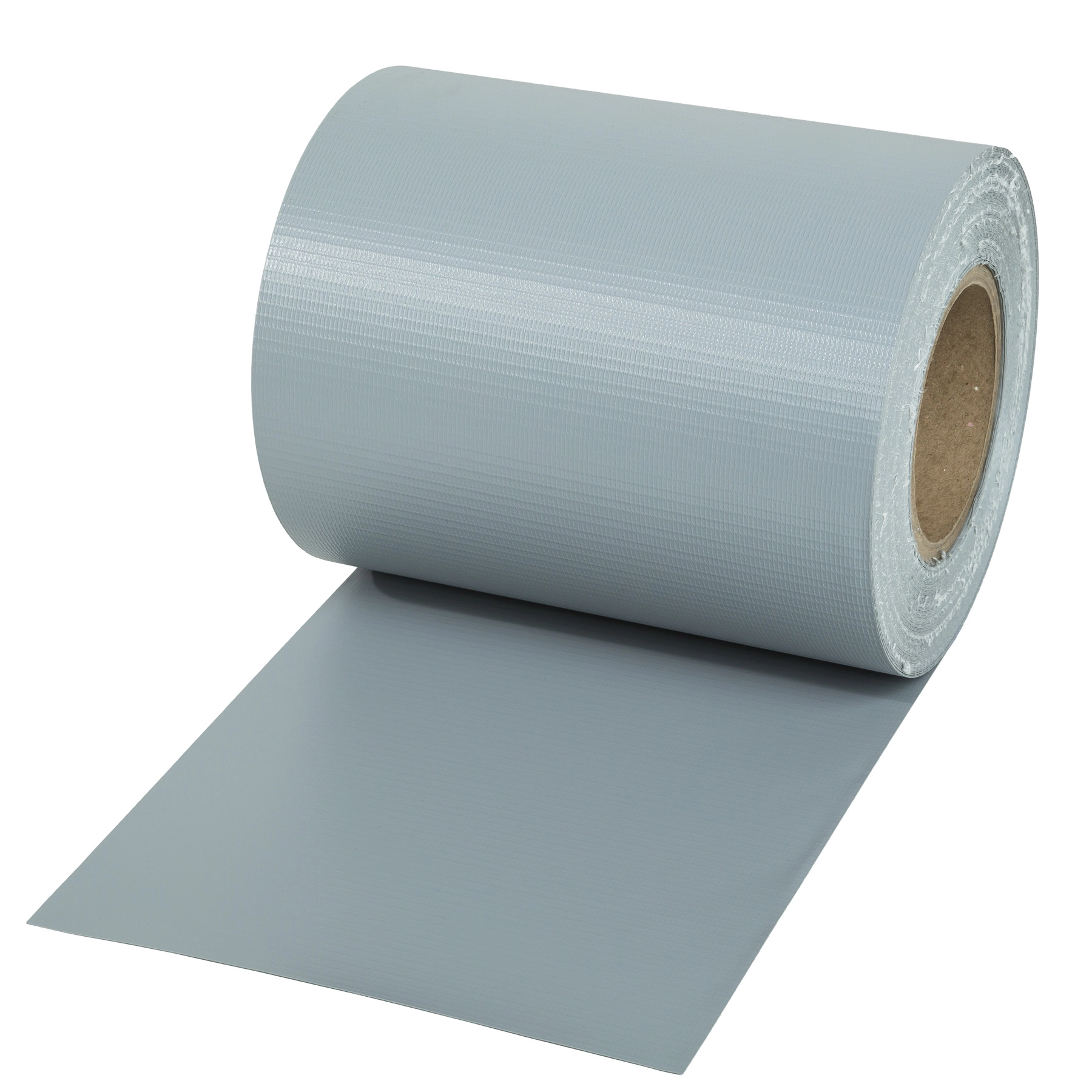 PVC Sichtschutzfolie mit Befestigungsclips - 35 m, grau
