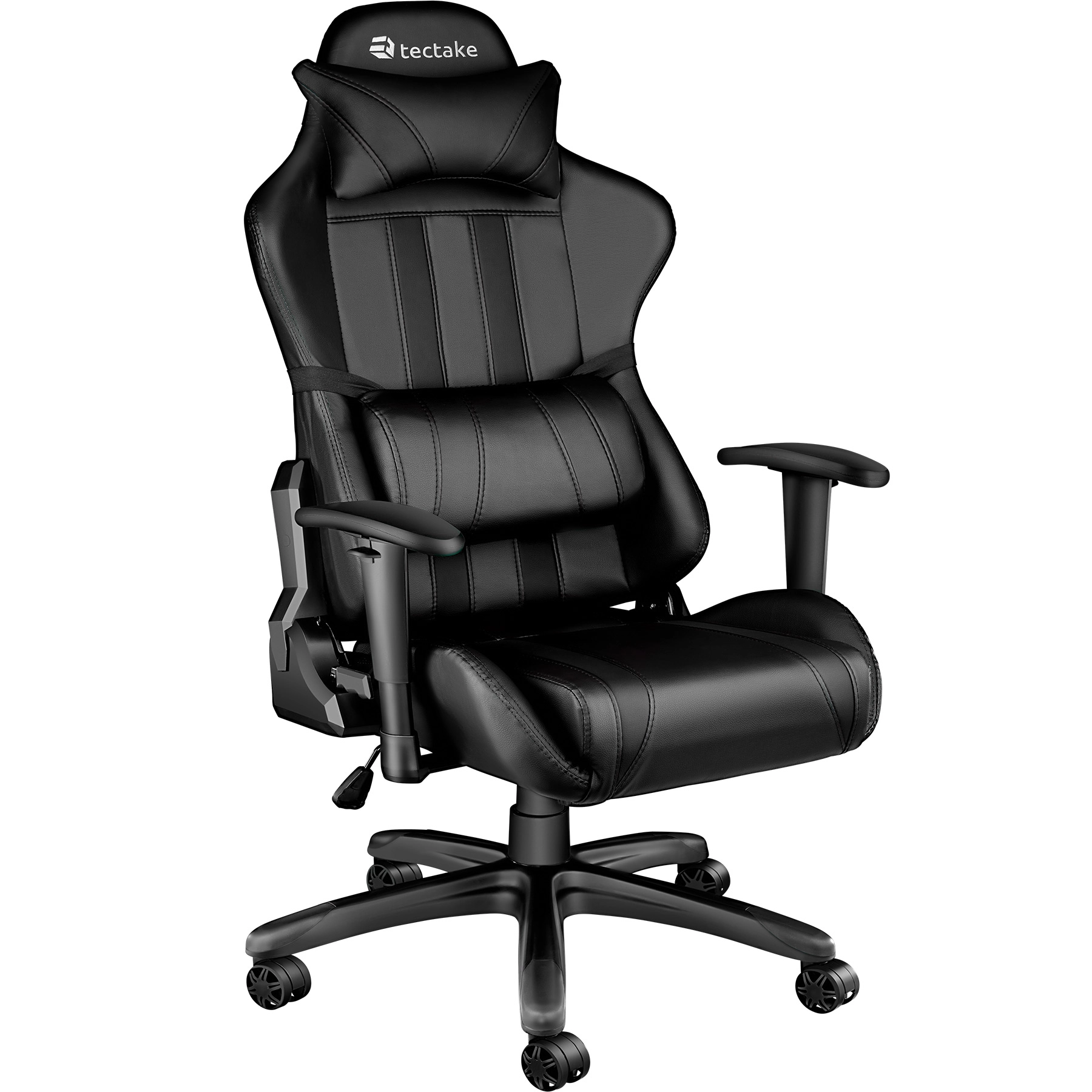 Premium Racing Bürostuhl mit Streifen - schwarz