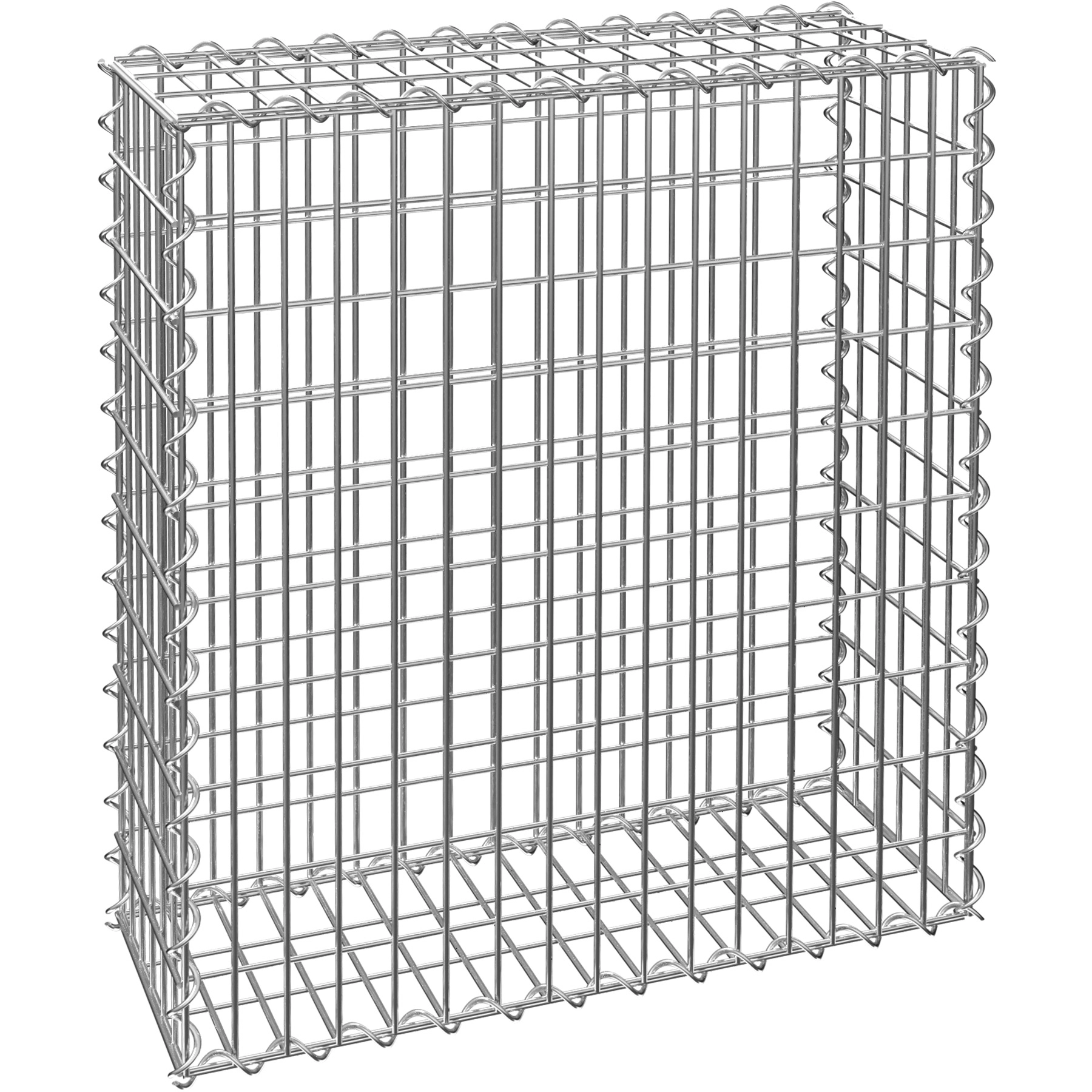 Gabione Steinkorb mit Maschenweite 5x10cm - 100 x 30 x 80 cm