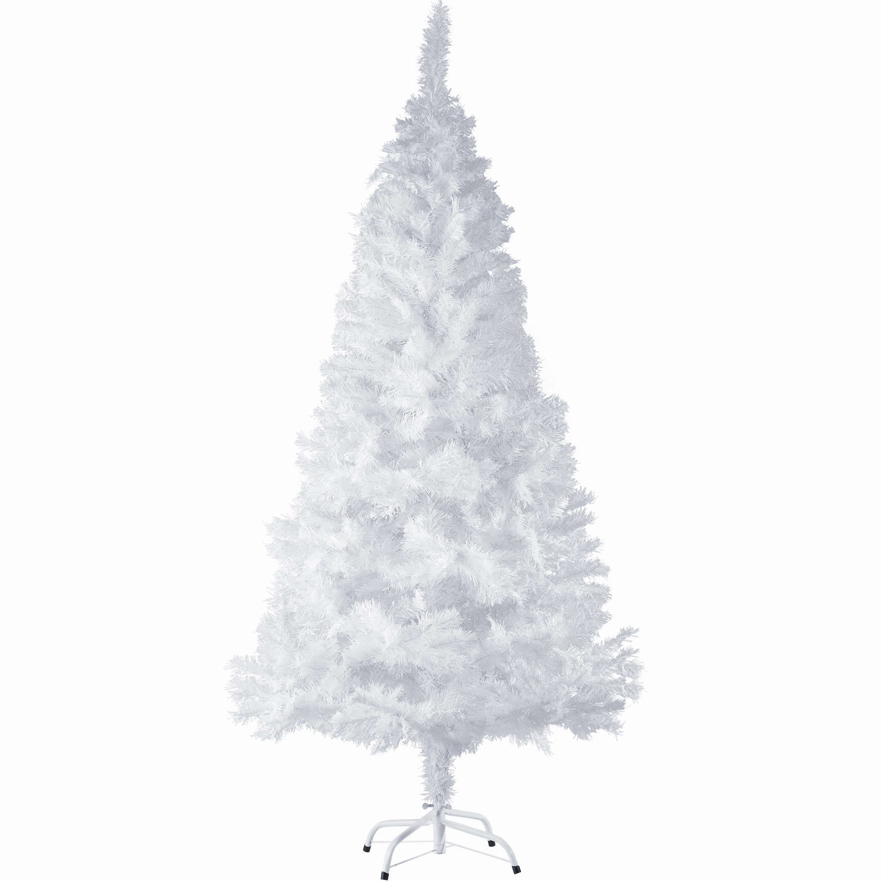 Weihnachtsbaum künstlich mit Metallständer weiß - 180 cm