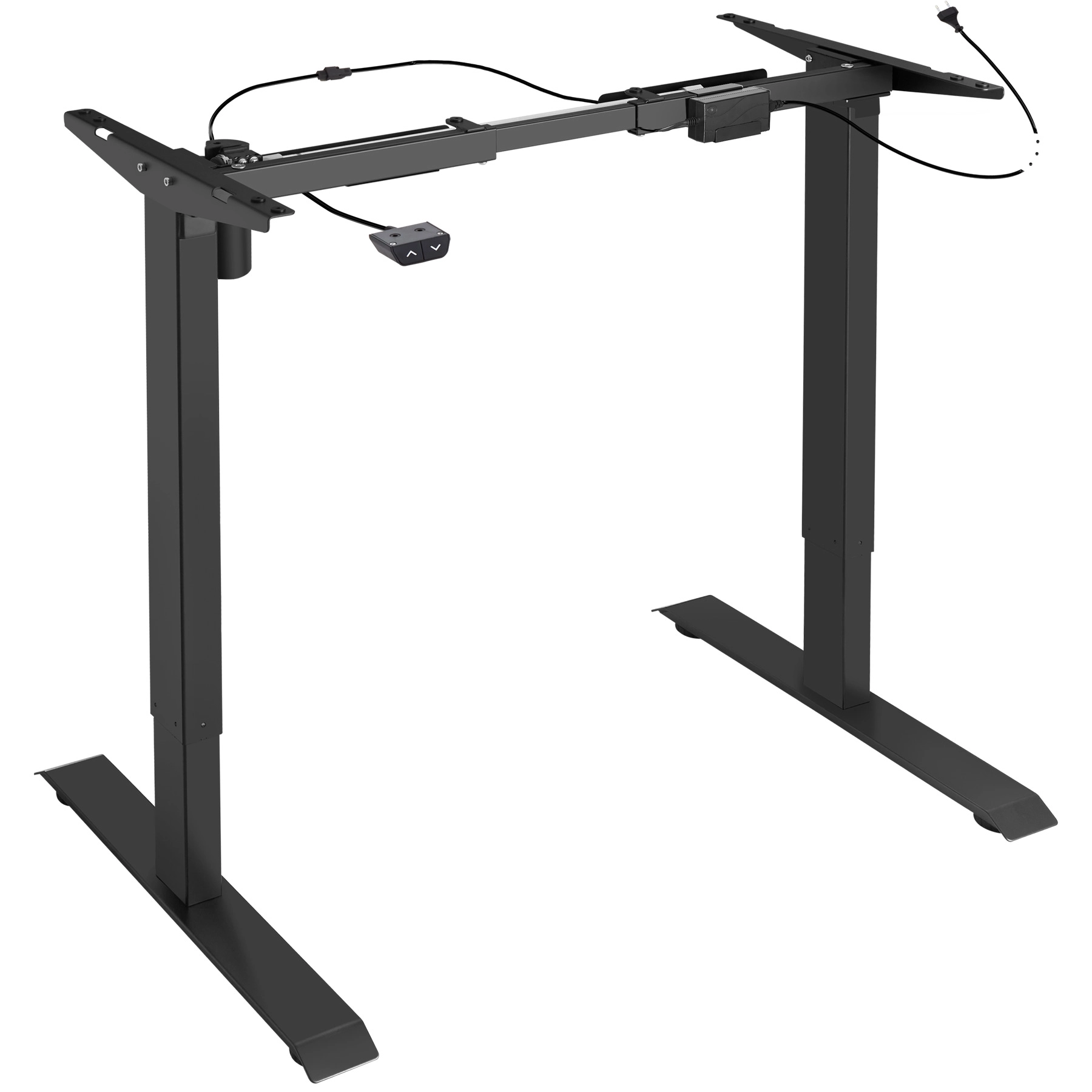 Tischgestell elektrisch höhenverstellbar 85-129x65x71-121cm - schwarz