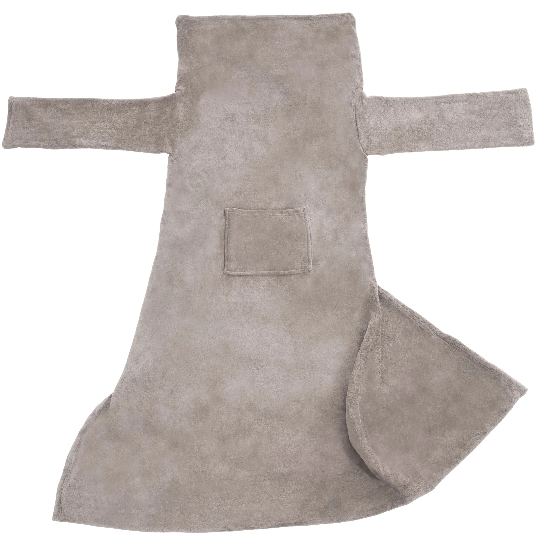 2 Kuscheldecken mit Ärmeln - 200 x 170 cm, grau