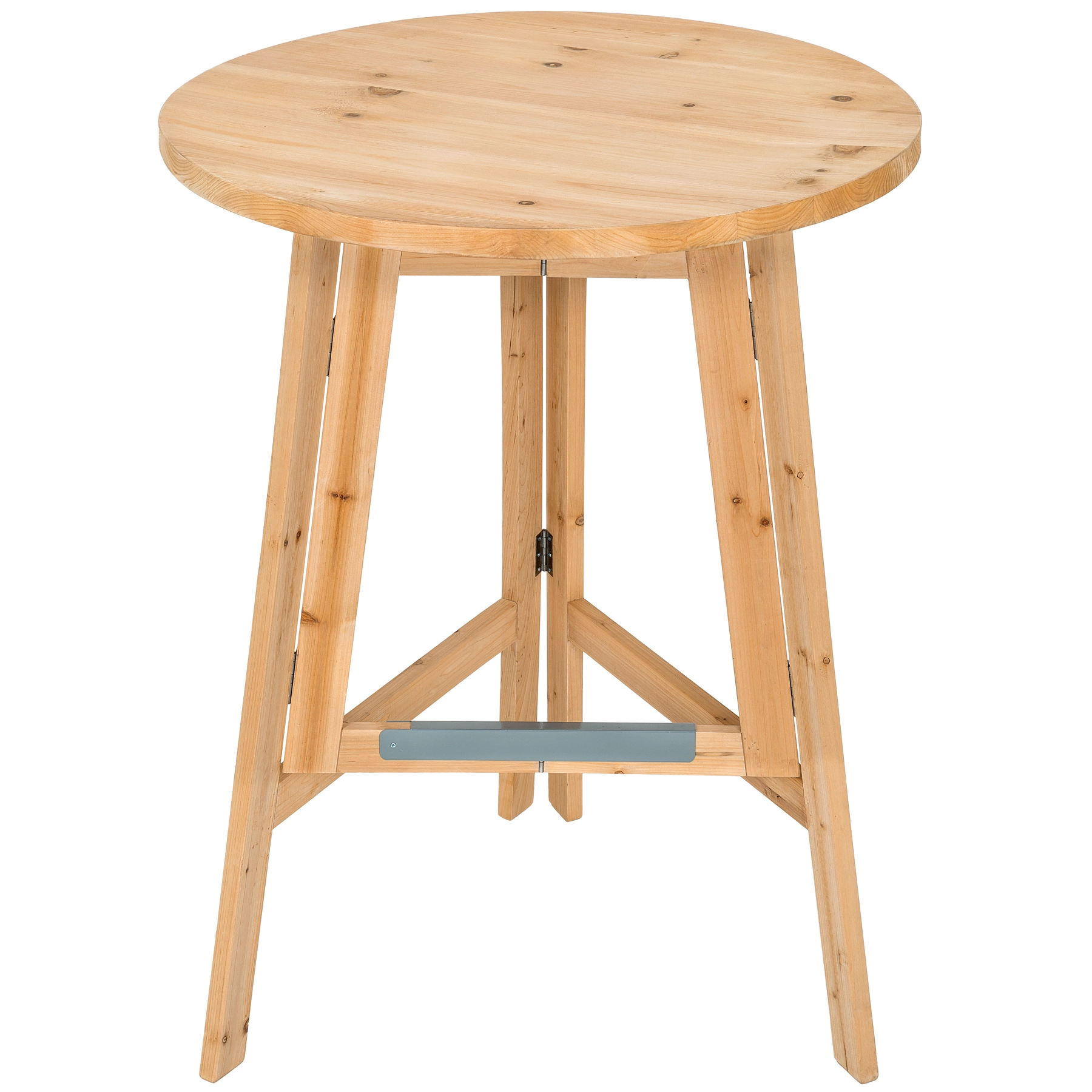 Party Stehtisch aus Massivholz klappbar 79x110cm - braun