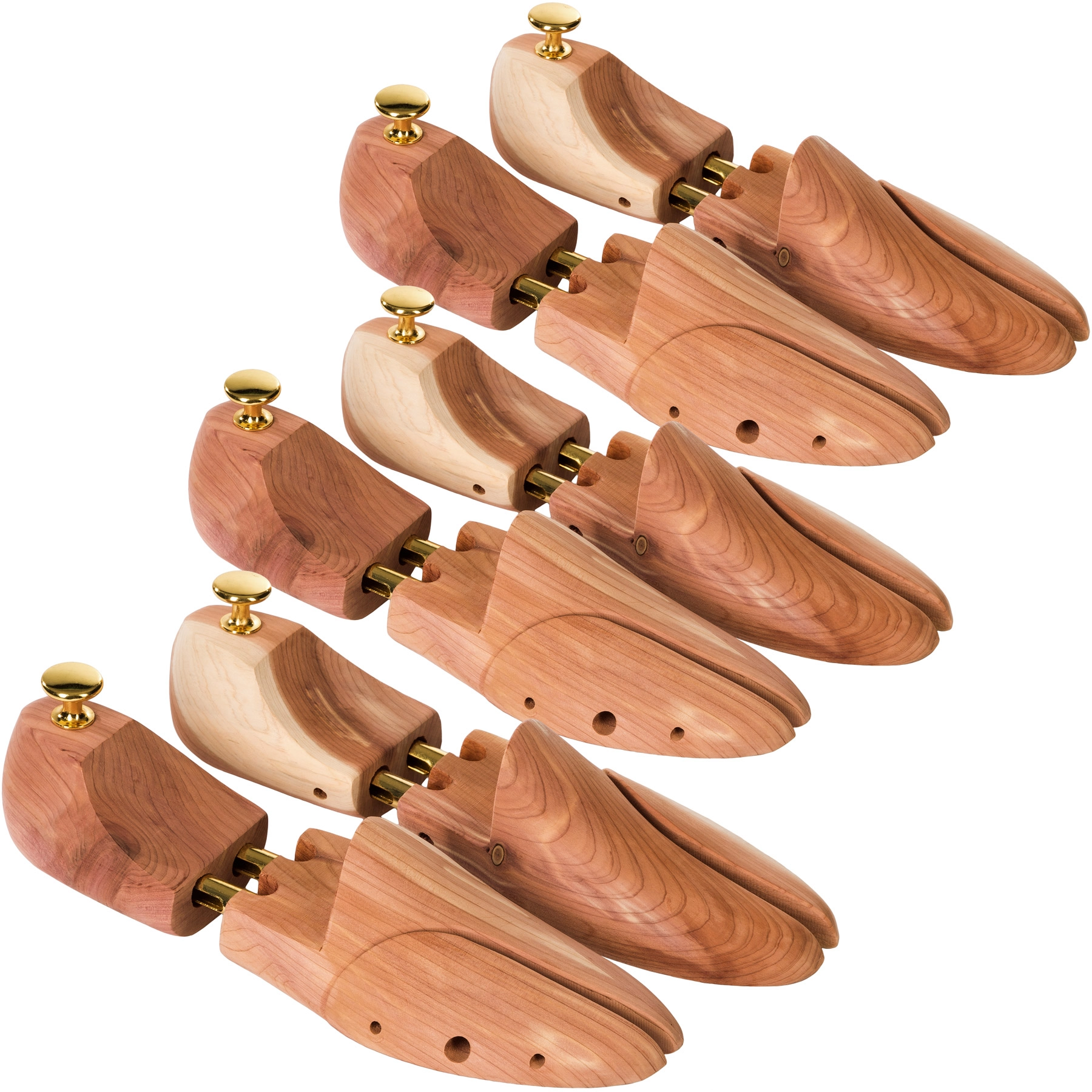 3 Paar Schuhspanner aus Zedernholz - 42-43