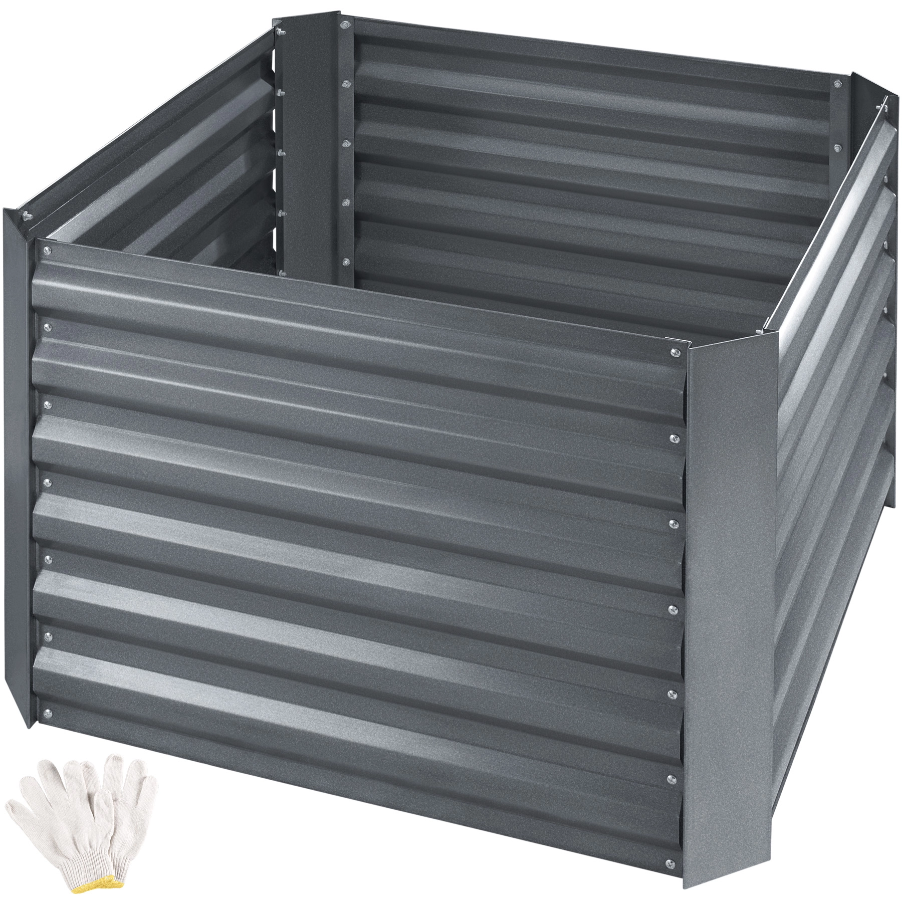 Hochbeet Artemisia 360l verzinkt 80x80x57cm - grau