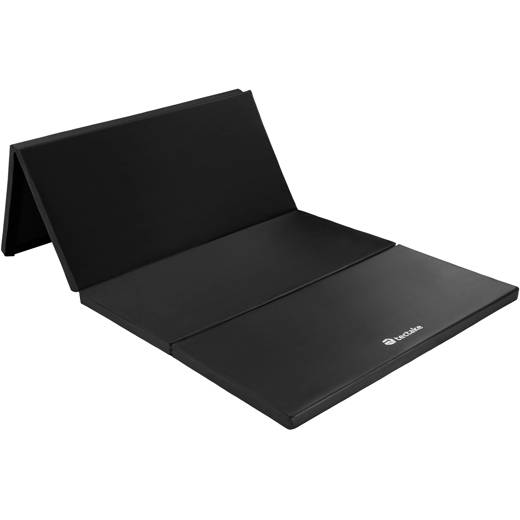 Gymnastikmatte klappbar und erweiterbar 240x120x5cm - schwarz