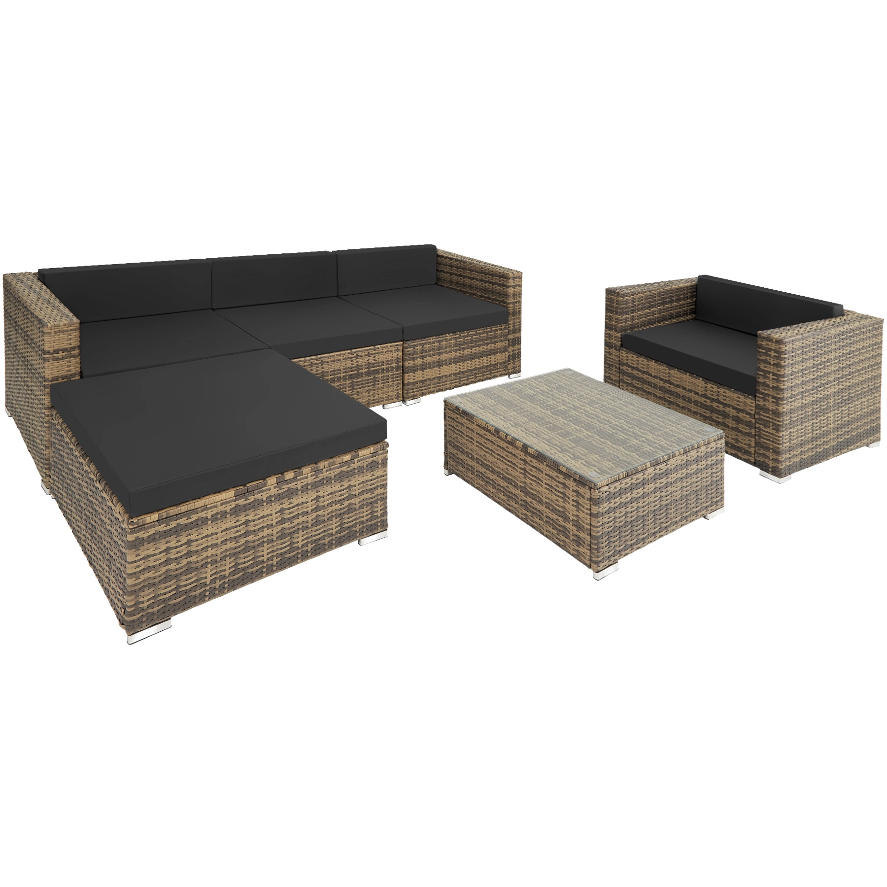 Rattan Lounge Milano - natur