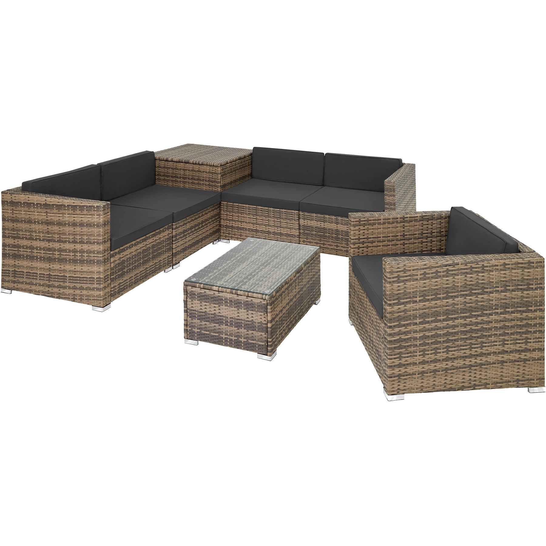 Rattan Lounge Pisa - natur