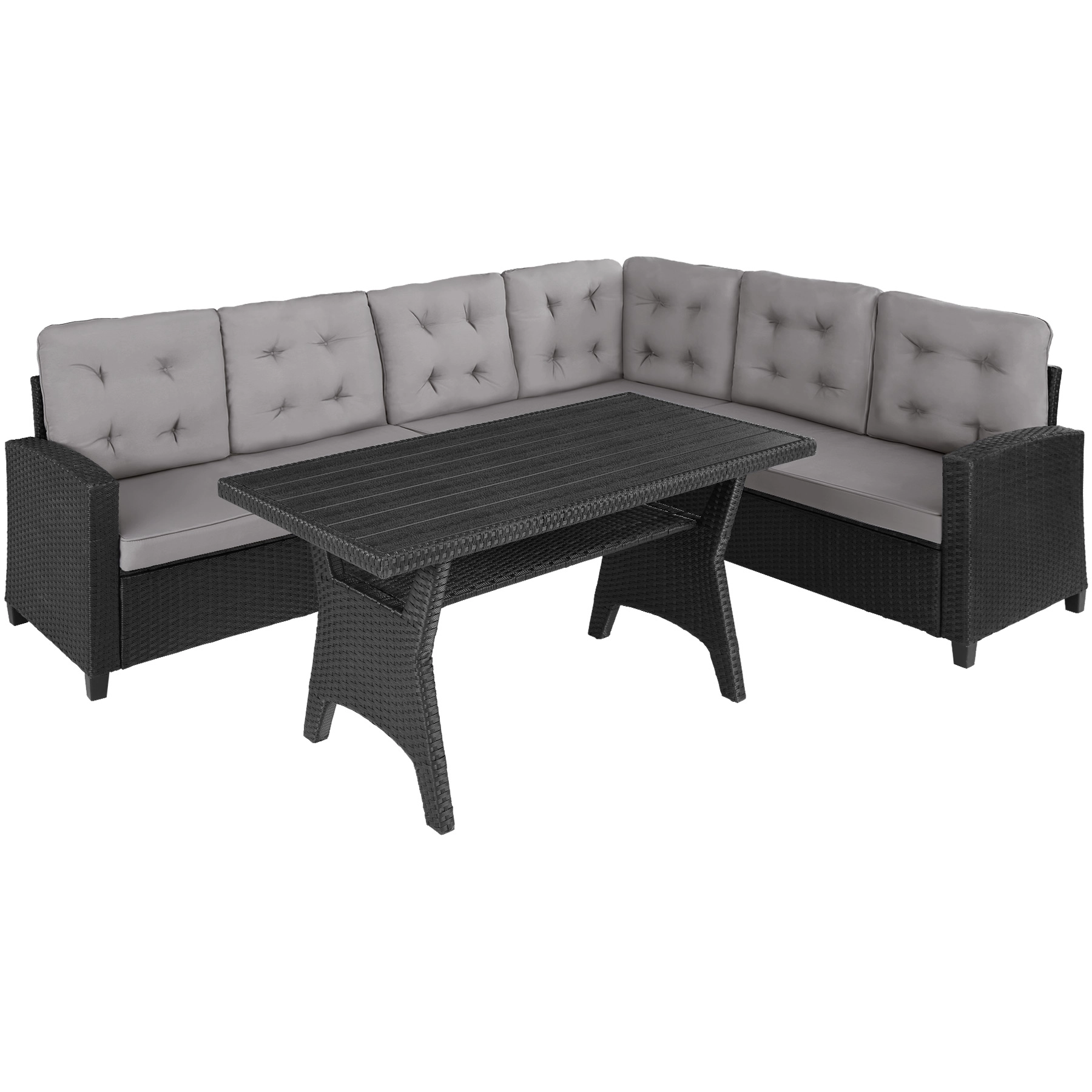 Rattan Lounge Catania - schwarz