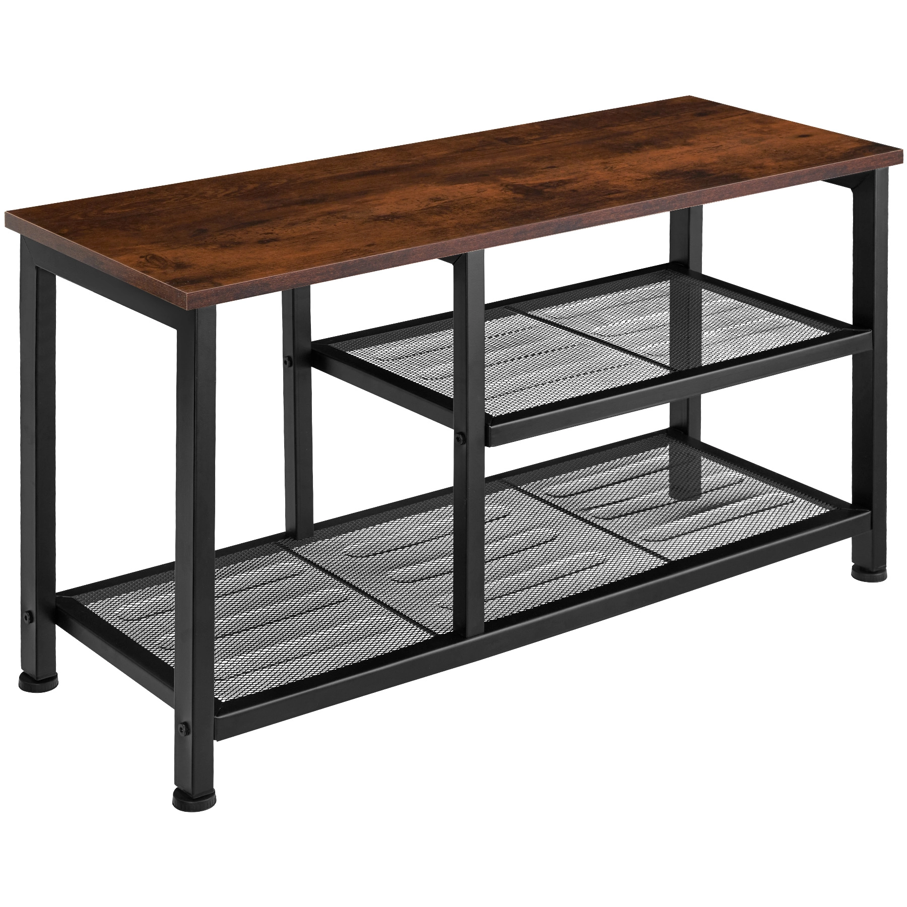 Schuhregal Taunton 80x30x45,5cm - Industrial Holz dunkel, rustikal