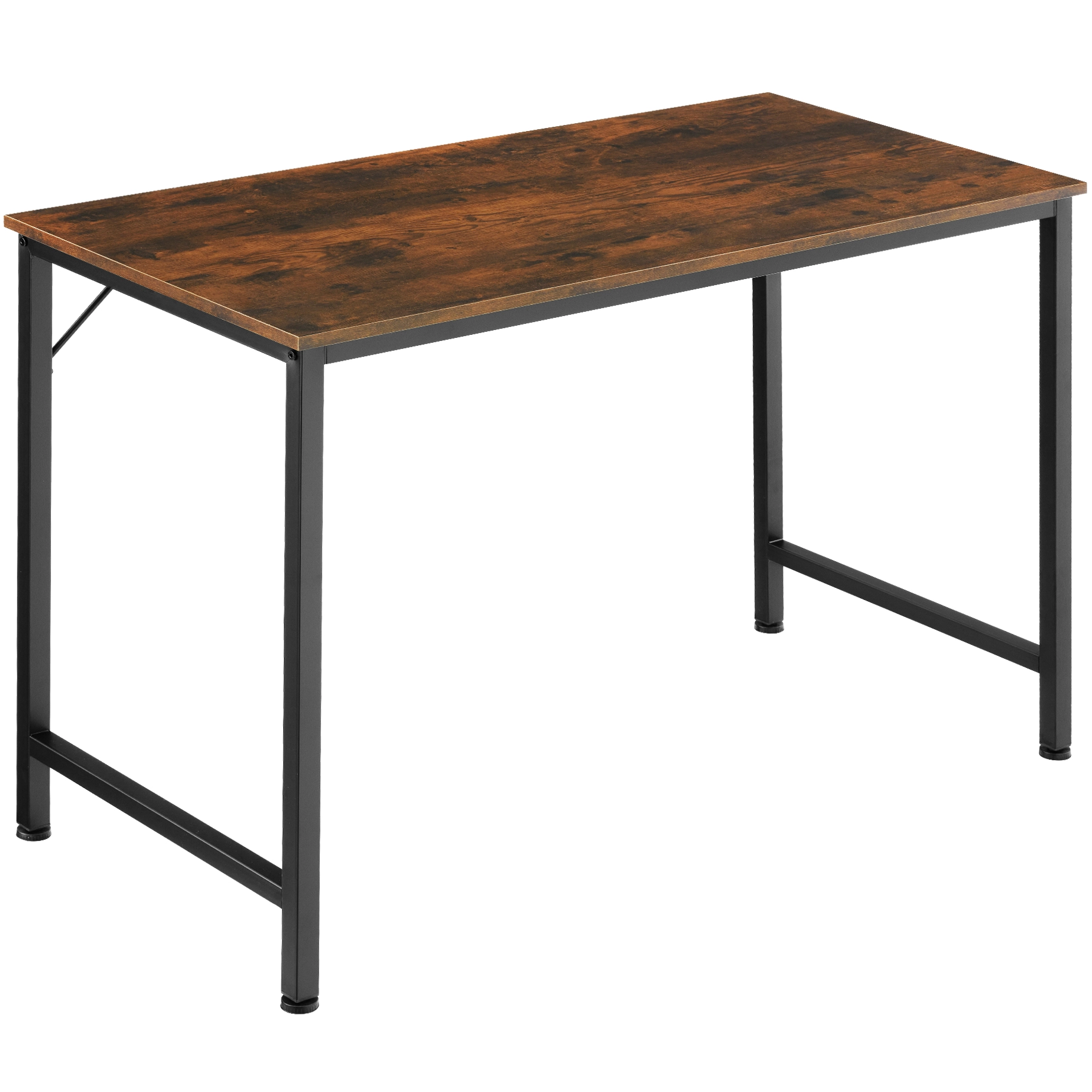 Schreibtisch Jenkins - Industrial Holz dunkel, rustikal, 120 cm