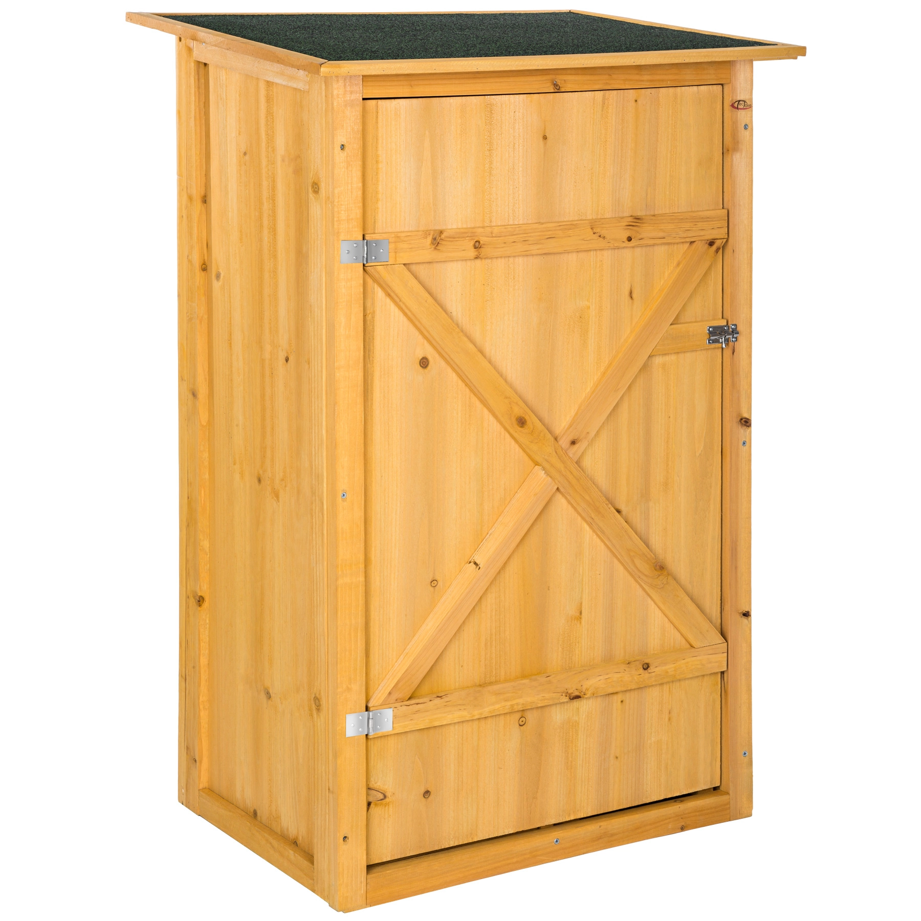 Gartenschrank Taman mit Flachdach - braun