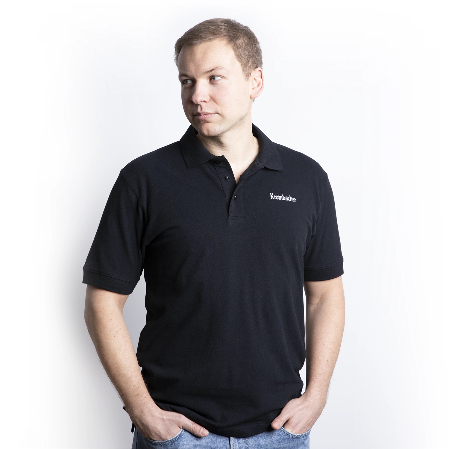 Krombacher Polo-Shirt schwarz Gr. XL