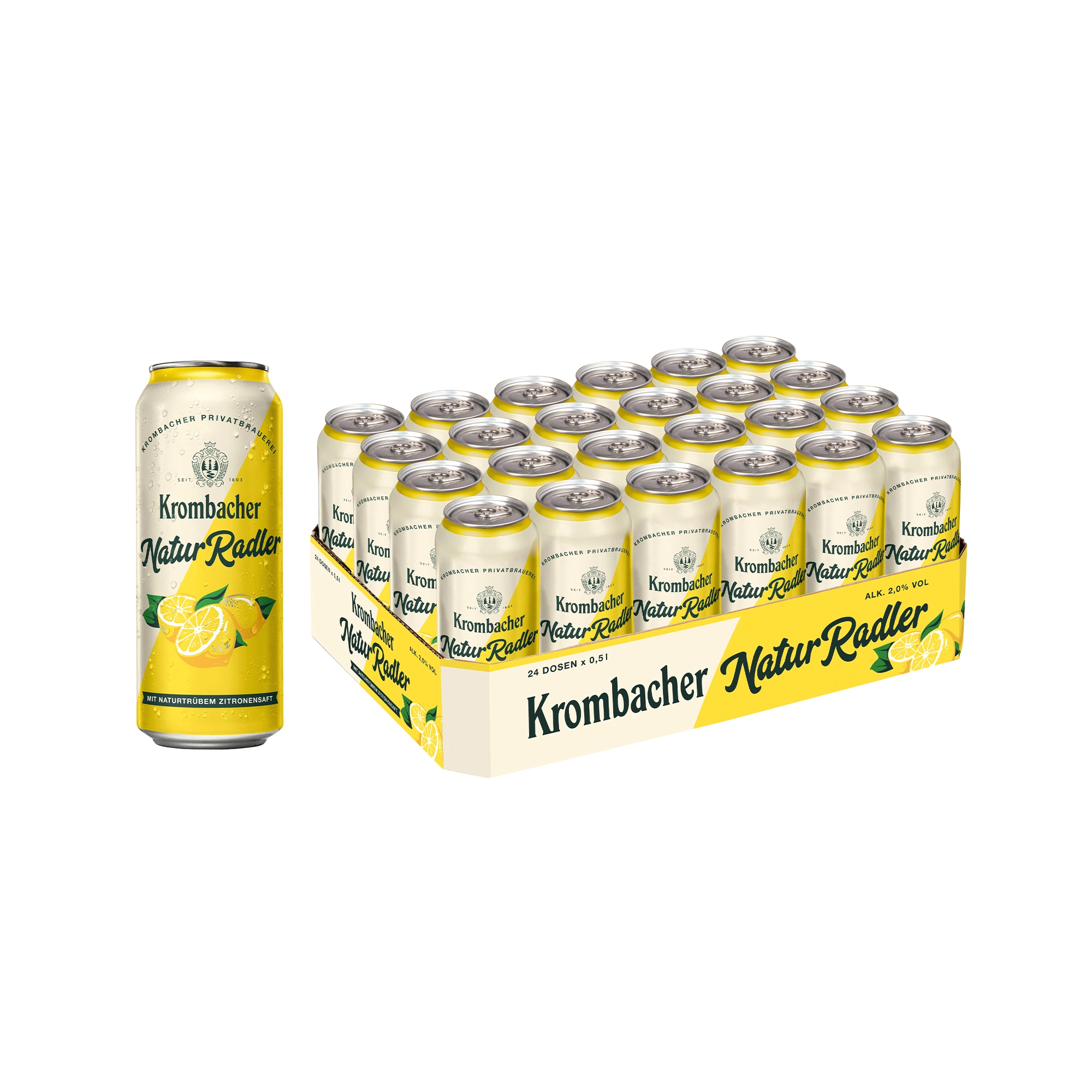 Krombacher NaturRadler 24x0,5L Dose DPG