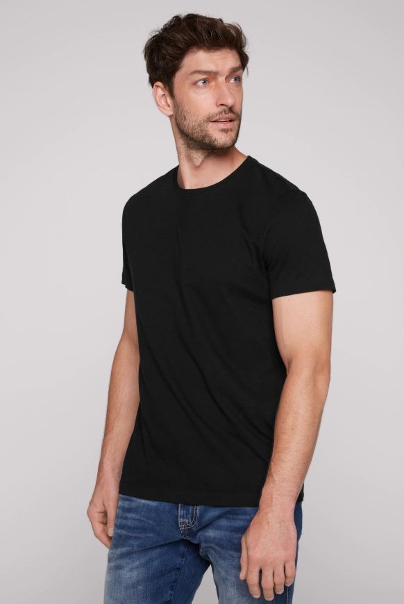 CAMP DAVID Basic T-ShirtRundhals 2er-Pack - black | 4XL