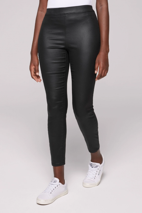 SOCCX Jeggings PI:A Skinny Fit - black washed | 27