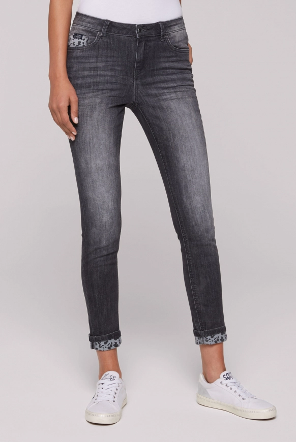 SOCCX Jeans MI:RA Slim Fit - black vintage | 28