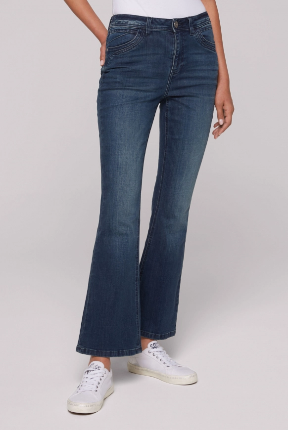 SOCCX Flared Jeans PA:LA Regular Fit - deep sea | 29 | 30