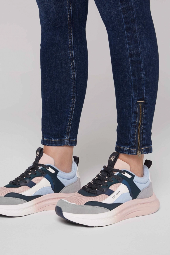 SOCCX Sneaker im bunten Materialmix mit Dip-Dye-Sohle - rose blush | 38