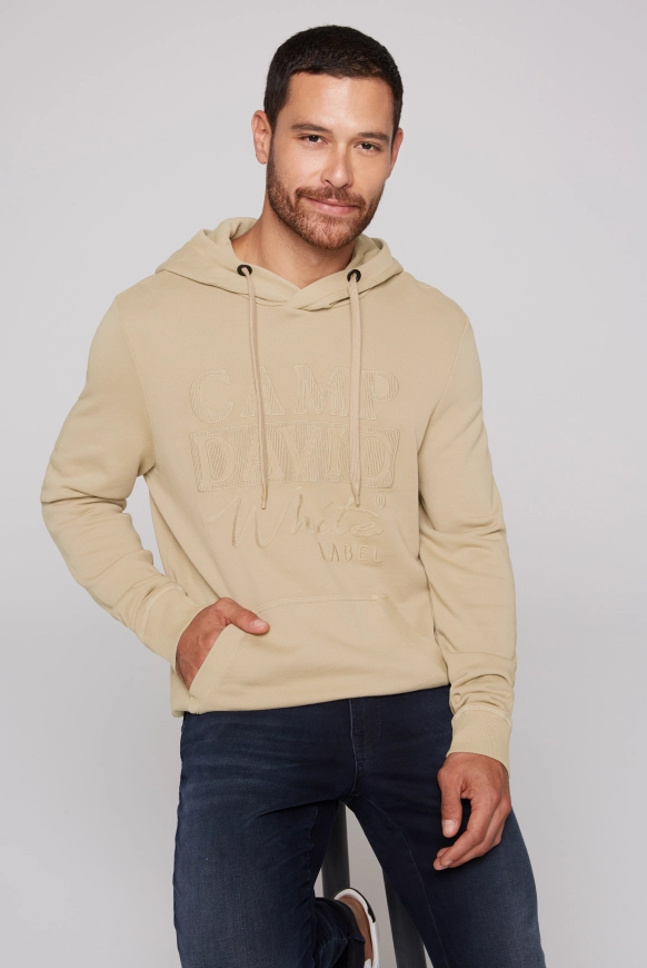 CAMP DAVID Hoodie mit tonigem Logo Artwork - tan | XL