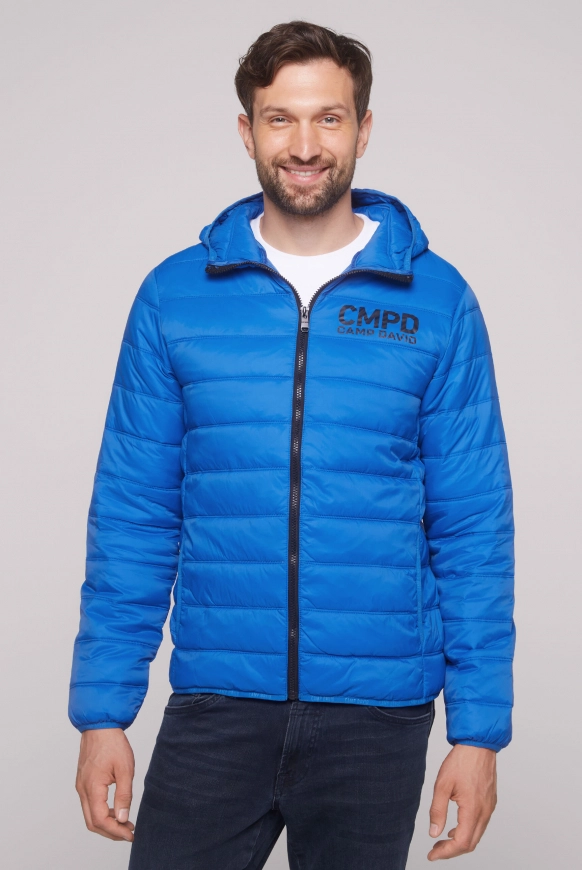 CAMP DAVID Leichte Steppjacke mit Kapuze - flight blue | L
