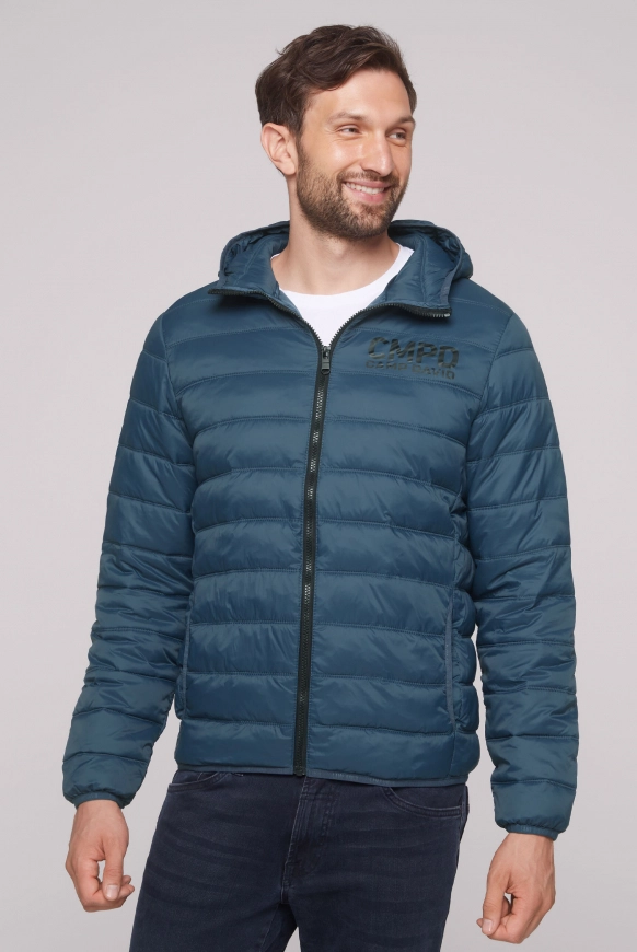 CAMP DAVID Leichte Steppjacke mit Kapuze - blue haze | L