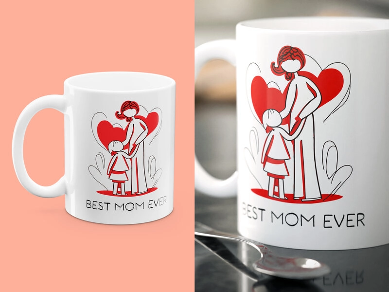 Tasse mit Aufdruck - Best Mom Ever