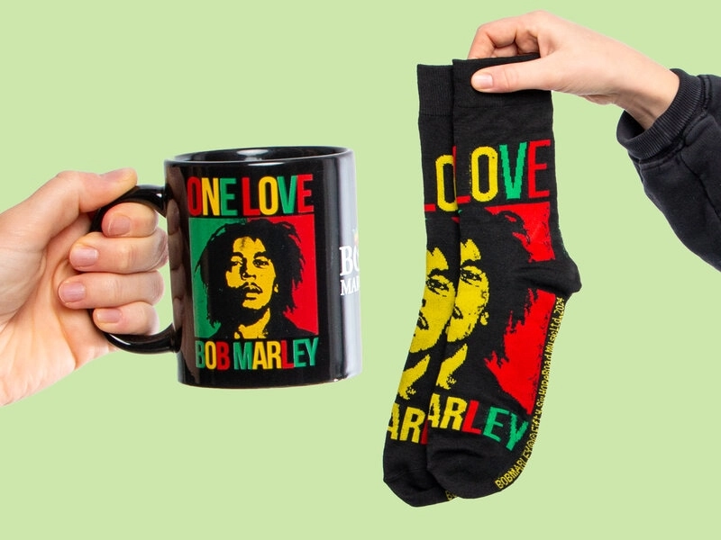 Bob Marley Tasse & Socken Geschenk-Set