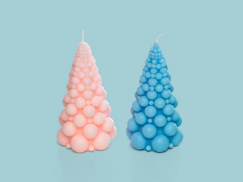 Kerze – Bubble-Tanne 12 cm 1-Pack