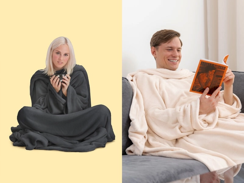 Kuscheldecke mit Ärmeln
