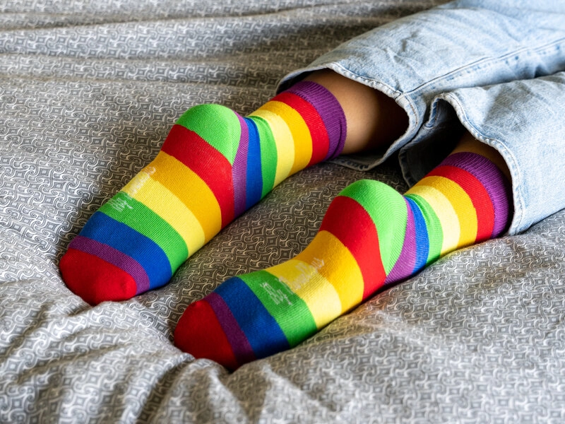 Regenbogen-Socken