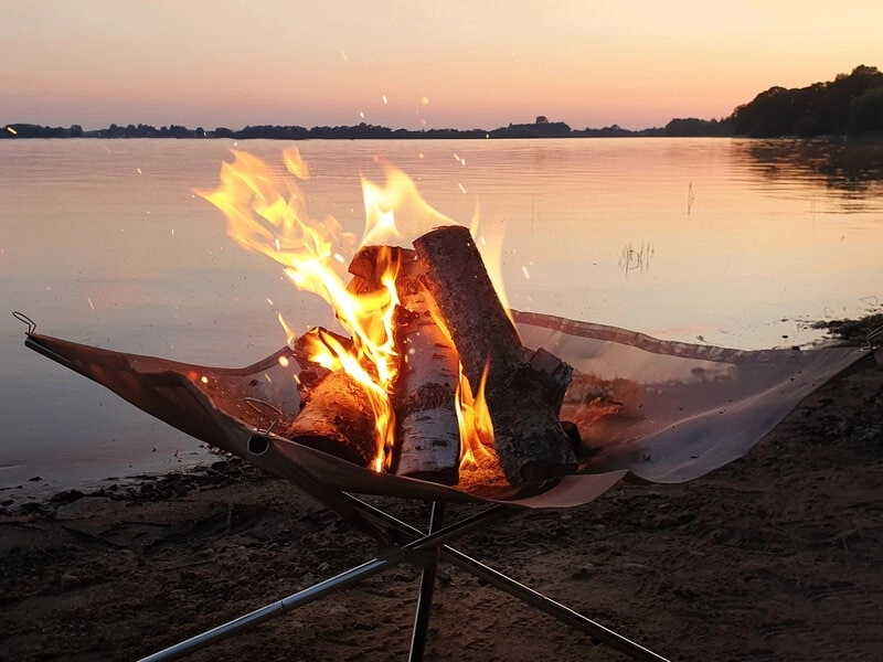 Faltbare Feuerschale (71 x 71 cm) - Outlust